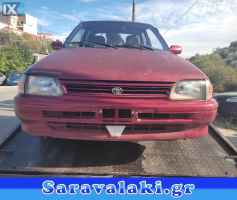 TOYOTA STARLET  ΤΡΟΠΕΤΑ ΜΠΡΟΣΤΑ-ΠΙΣΩ,ΑΕΡΟΣΑΚΟΙ ΑIRBAGS www.saravalaki.com