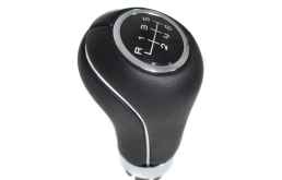 ΠΟΜΟΛΟ ΛΕΒΙΕ ΤΑΧΥΤΗΤΩΝ MERCEDES C209/ CLK '00-'06 - 6 ΤΑΧΥΤΗΤΕΣ- R123456 - ΔΕΡΜΑ - ΜΑΥΡΟ