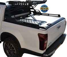 ΚΑΠΑΚΙ ΚΑΡΟΤΣΑΣ ΡΟΛΟ ΑΛΟΥΜΙΝΙΟΥ ΜΕ PREMIUM ROLL-BAR ΦΟΡΤΩΣΗΣ TEK 2 MAX 9080 ROLL+RB 430BAS ISUZU D-MAX 2021+