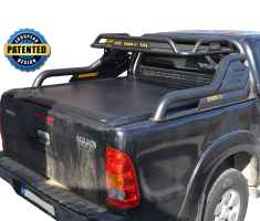 ΚΑΠΑΚΙ ΚΑΡΟΤΣΑΣ ΡΟΛΟ ΑΛΟΥΜΙΝΙΟΥ ΜΕ PREMIUM ROLL-BAR ΦΟΡΤΩΣΗΣ TEK 908 ROLL+RB 424BL TOYOTA HILUX (VIGO) 2005+&2011+