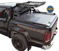 ΚΑΠΑΚΙ ΚΑΡΟΤΣΑΣ ΡΟΛΟ ΑΛΟΥΜΙΝΙΟΥ ΜΕ PREMIUM ROLL-BAR ΦΟΡΤΩΣΗΣ TEK 908 ROLL+RB 430BAS VW AMAROK 2010+&2017+