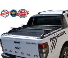 ΚΑΠΑΚΙ ΚΑΡΟΤΣΑΣ ΡΟΛΟ ΑΛΟΥΜΙΝΙΟΥ ΜΕ ΚΟΥΠΑΣΤΕΣ ΚΑΙ ΜΠΑΡΕΣ TEK 908 ROLL+KOUP 115BL+BEDBAR 066BL FORD RANGER WILDTRACK T6 2012+, T7 2017+ & T8 2020+