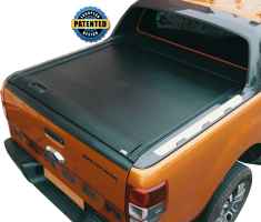 ΚΑΠΑΚΙ ΚΑΡΟΤΣΑΣ ΡΟΛΟ ΑΛΟΥΜΙΝΙΟΥ ΜΕ ΟΠΙΣΘΙΟ ΡΕΛΙ TEK 908 ROLL+R-RAIL 108 FORD RANGER WILDTRACK T6 2012+, T7 2017+ & T8 2020+