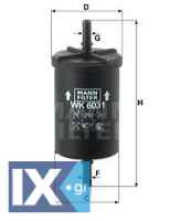 Φ Β CITROEN-PEUGEOT (ΠΛΑΣΤΙΚΟ)  MANN  WK6031 00001567A5 0450902161 156785 156787 156793 1567A5 1567C6 1612452880 DC00668080 M0000156785 ZQ00668080 16400JD51A 3558252 0003414V002 0003414V003 Q0003414V0