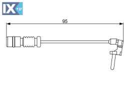 BOSCH ΚΑΛΩΔΙΑ ΦΡΕΝΩΝ MERCEDES  1987474901 0005400217 1235400017 1265402017 1405401217 A0005400217 A1235400017 A1265402017 A1405401217