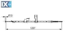 BOSCH ΝΤΙΖΑ ΧΕΙΡΟΦΡΕΝΟΥ HYUNDAI  1987482905 597600X930