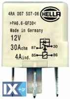 ΡΕΛΕ ΜΙΝΙ 12V 30A 4 ΕΠΑΦΕΣ ΜΕ ΔΙΟΔΟ HELL  4RA007507061 443919578C 443919578C 443919578C 443919578C
