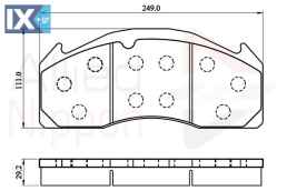 ΣΕΤ ΔΙΣΚΟΦΡΕΝΑ ΕΜΠΡ. ΟΠΙΣΘ. VOLVO  ACV055HD