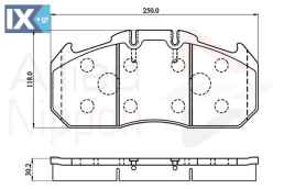 ΣΕΤ ΔΙΣΚΟΦΡΕΝΑ ΕΜΠΡ. MAN  ACV058HD 81508206051