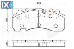 ΣΕΤ ΔΙΣΚΟΦΡΕΝΑ ΕΜΠΡ. ΟΠΙΣΘ. BPW  ACV063HD