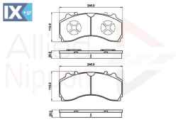 ΣΕΤ ΔΙΣΚΟΦΡΕΝΑ ΕΜΠΡ. MERCEDES  ACV080HD 0064201420 0064205220 A0064201420 A0064205220