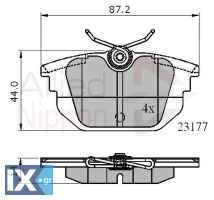 ΣΕΤ ΔΙΣΚΟΦΡΕΝΑ ΟΠΙΣΘ. ALFA ROMEO-FIAT  ADB01012 009945823 71752984 71770989 77362087 77362242 77362354 77365939 7940890 9941606 9945821 9945823 9947938 9950853 0060765020 46602617 60777601 77362242 77
