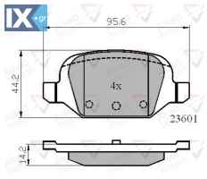 ΣΕΤ ΔΙΣΚΟΦΡΕΝΑ ΟΠΙΣΘ. FIAT  ADB01026 71752988 77363445 77364024 77364961 9948417 9949335 11196350208900 8450102888 71752988 71772212 77362270 77363445 77364024 77364961 9948417 9949335 77364024 773649