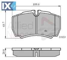 ΣΕΤ ΔΙΣΚΟΦΡΕΝΑ ΟΠΙΣΘ. FORD  ADB01034 1501265 1718023 8C1V2M008AB 8C1V2MM008AA 42470841 42555406 42560080 42561101 42561102