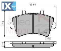 ΣΕΤ ΔΙΣΚΟΦΡΕΝΑ ΕΜΠΡ. RENAULT-NISSAN-OPEL  ADB01035 1605980 4402993 4404485 9110993 9112585 93173180 95599218 4106000QAD 1605980 4402993 4404485 4404585 9110993 9112585 93173180 95599218 7701206727 770