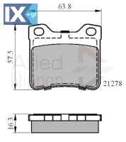 ΣΕΤ ΔΙΣΚΟΦΡΕΝΑ ΟΠΙΣΘ. PEUGEOT  ADB01060 1611456880 425130 425208 425266 442760 E172198 E172223 E172280 1611456880 425130 425208 425266 E172198 E172223 E172280