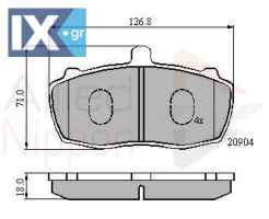 ΣΕΤ ΔΙΣΚΟΦΡΕΝΑ ΕΜΠΡ. LAND ROVER  ADB01066 GBP272 GBP272 RTC3348 STC2950
