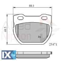 ΣΕΤ ΔΙΣΚΟΦΡΕΝΑ ΟΠΙΣΘ. LAND ROVER  ADB01078 SFP000280 STC1277 STC1601