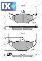 ΣΕΤ ΔΙΣΚΟΦΡΕΝΑ ΟΠΙΣΘ. RENAULT  ADB01081 9199059 B117J0085S 6025308186 7701203124 7701203633 7701203635 7701203726 7701205015 8671016191 4762999