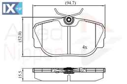 ΣΕΤ ΔΙΣΚΟΦΡΕΝΑ ΟΠΙΣΘ. LAND ROVER  ADB01093 SFP100470 SFP100490 SFP500130 STC1879 STC3684