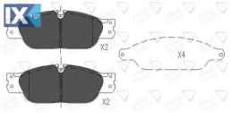 ΣΕΤ ΔΙΣΚΟΦΡΕΝΑ ΕΜΠΡ. JAGUAR  ADB01103 XW4Z20001AA XW4Z2001AA XR812435 XR813324 XR858178