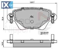 ΣΕΤ ΔΙΣΚΟΦΡΕΝΑ ΟΠΙΣΘ. RENAULT - FORD  ADB01114 1121892 1121895 1126719 1126959 1130120 1152316 1204845 1207104 1219892 1219894 1219897 1227108 1522070 1S712M008AD 1S712M008BC 1S712M008BD 1S7J2M008BA C
