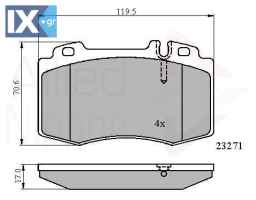 ΣΕΤ ΔΙΣΚΟΦΡΕΝΑ ΕΜΠΡ. MERCEDES  ADB01117 0034200520 003420052005 0034200820 0034201820 0034204220 0034205820 0034208920 0044200420 0044200520 004420052067 0044200820 0044207720 0044209020 0054206020 00