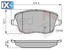 ΣΕΤ ΔΙΣΚΟΦΡΕΝΑ ΕΜΠΡ. SEAT-SKODA-VW  ADB01147 6Q0698151A 6Q0698151A 6Q0698151A 6Q0698151A