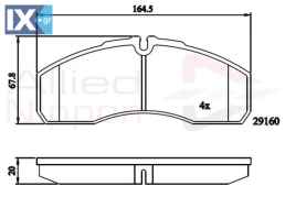 ΣΕΤ ΔΙΣΚΟΦΡΕΝΑ ΕΜΠΡ. RENAULT  ADB01173 5001844748 42536101 5001844748