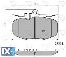 ΣΕΤ ΔΙΣΚΟΦΡΕΝΑ ΕΜΠΡ. LEXUS  ADB01211 0446550170 044650W06000 0446548020 0446550170 0446550171 0446550180 0446550190 0446550230 0446550250