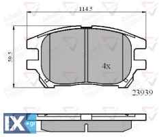 ΣΕΤ ΔΙΣΚΟΦΡΕΝΑ ΕΜΠΡ. LEXUS  ADB01212 0446548040 0446548050 446548040 446548050