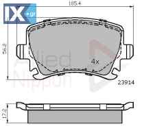 ΣΕΤ ΔΙΣΚΟΦΡΕΝΑ ΟΠΙΣΘ. AUDI-SKODA-SEAT  ADB01284 1K0698451 1K0698451B 1K0698451D 1K0698451E 1K0698451F 1K0698451G 1K0698451H 1K0698451K 1K0698451L 3AA698451 3C0698451 3C0698451A 3C0698451B 3C0698451C 3