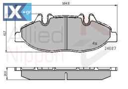 ΣΕΤ ΔΙΣΚΟΦΡΕΝΑ ΕΜΠΡ. MERCEDES  ADB01305 0004216110 0014210910 0034207820 0034207910 0064204320 A0004216110 A0014210910 A0034207820 A0034207910 A0064204320