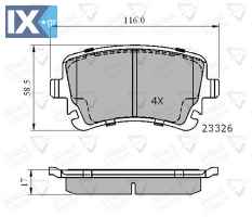 ΣΕΤ ΔΙΣΚΟΦΡΕΝΑ ΟΠΙΣΘ. VW  ADB01313 4B3698451 4B3698451A 4E0698451A 4E0698451B 4E4698451 4F0698451 4F0698451C 4F0698451F 4F0698451G 4F0698451H 7H0698451A 8E0698451C 8E0698451H 8E0698451N 8E0698451P JZW