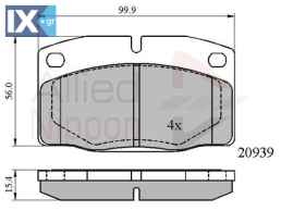 ΣΕΤ ΔΙΣΚΟΦΡΕΝΑ ΕΜΠΡ. OPEL  ADB0135 1605463 1605485 1605504 1605531 1605536 1605562 1605563 1605653 1605654 1605703 1605704 1605783 1605787 1605788 1605791 1605795 1605820 90398759 1605463 1605485 1605