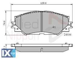 ΣΕΤ ΔΙΣΚΟΦΡΕΝΑ ΕΜΠΡ. TOYOTA  ADB01515 0446502220 0446502240 0446502310 0446502400 044650R010 0446512610 0446542160 0446542200 04465YZZDR 446512610 446542160 0446512610 0446542160 04465YZZDR