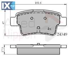 ΣΕΤ ΔΙΣΚΟΦΡΕΝΑ ΟΠΙΣΘ. FIAT-OPEL  ADB01528 1605356 93189823 1605230 1605356 93169177 93189823 1605230 50902169 71770022 71773144 77363959 93169177