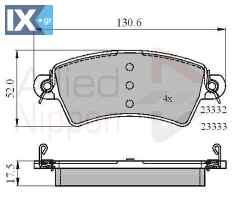 ΣΕΤ ΔΙΣΚΟΦΡΕΝΑ ΕΜΠΡ. CITROEN-PEUGEOT  ADB01549 172103 425152 425153 425203 425484 E172103 E172549 172103 425152 425203 425484 E172103 E172549