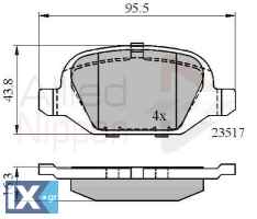 ΣΕΤ ΔΙΣΚΟΦΡΕΝΑ ΟΠΙΣΘ. ALFA ROMEO  ADB01559 71770991 77362275 77362276 77363341 77364567 77364839 77365786 9948338 9951222 71770991 77362275 77362276 77362675 77364920 77365786 9948338 9949332 9949334