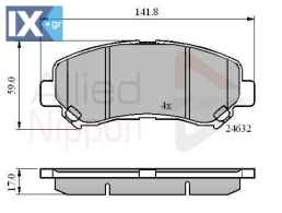 ΣΕΤ ΔΙΣΚΟΦΡΕΝΑ ΕΜΠΡ. NISSAN  ADB01577 D1060JD00A D1060JD00J