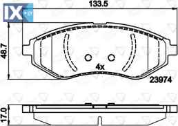 ΣΕΤ ΔΙΣΚΟΦΡΕΝΑ ΕΜΠΡ. CHEVROLET  ADB01598 94566892 96534653 96534653 PW892497