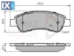 ΣΕΤ ΔΙΣΚΟΦΡΕΝΑ ΟΠΙΣΘ. CITROEN  ADB01604 1611140880 1611457480 425359 425360 425469 E172302 1611140880 1611457480 425359 425360 425469 E172302 71770028 71773149 77364016