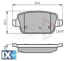 ΣΕΤ ΔΙΣΚΟΦΡΕΝΑ ΟΠΙΣΘ. FORD-VOLVO  ADB01610 1438867 1439867 1459408 1477803 15662234 1566234 1682005 1756395 6G9012M008GD 6G912M008GB 6G912M008GC 6G912M008GF 6G912MM08GA 6G912MM08GB 6G912MM08GC ME6G9J2