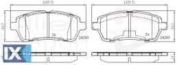 ΣΕΤ ΔΙΣΚΟΦΡΕΝΑ ΕΜΠΡ. FORD  ADB01618 DFY13328ZA DFY13329ZA 5581068L00 04465B1120000 04465B1190000 1550219 1676630 1719275 1749322 1788734 1848518 1855307 8V512K021AA 8V512K021AB 8V512K021BA 8V512K021BB