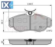 ΣΕΤ ΔΙΣΚΟΦΡΕΝΑ ΕΜΠΡ. LAND ROVER  ADB0162 SFP000210 SFP100460 SFP100480 STC1880 STC3195 STC3685 SFP000210 SFP100460 SFP100480 SFP100580 SFP100590 SFP500150 STC1880 STC3195 STC3685