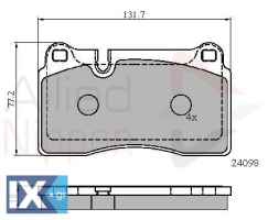 ΣΕΤ ΔΙΣΚΟΦΡΕΝΑ ΕΜΠΡ. VW  ADB01626 7L6698151E 7L6698151G 7L6698151J 7P6698151C 8J0698151D 8J0698151E 8J0698151G 8J0698151H 8J0698151K 8J0698151M 7L6698151E 7L6698151G 7L6698151J 7P6698151C 8J0698151D 8