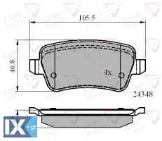 ΣΕΤ ΔΙΣΚΟΦΡΕΝΑ ΟΠΙΣΘ. FIAT  ADB01630 71772219 71772220 77363607 77363610 77364168 77364169