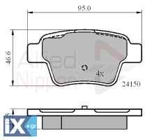 ΣΕΤ ΔΙΣΚΟΦΡΕΝΑ ΟΠΙΣΘ. PEUGEOT  ADB01658 1611456780 1611457280 1617272480 425322 425325 425340 425398 425399 425401 425419 425440 425476 725398 E172270 E172286 425322 425325 425340 425399 425419 425440