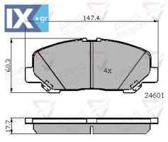 ΣΕΤ ΔΙΣΚΟΦΡΕΝΑ ΕΜΠΡ. TOYOTA  ADB01701 0446528520 446528520