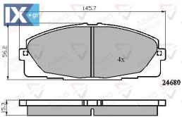 ΣΕΤ ΔΙΣΚΟΦΡΕΝΑ ΕΜΠΡ. TOYOTA  ADB01706 0446526420 0446526421